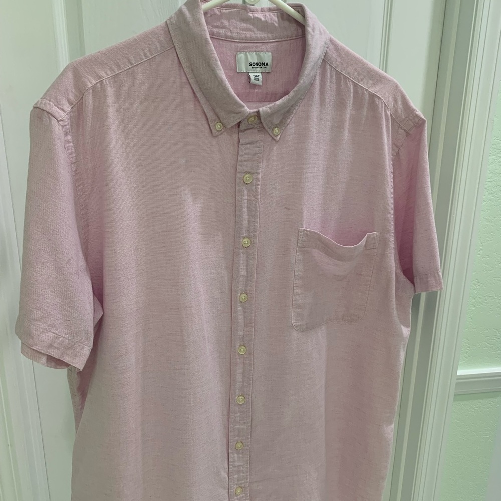 Mens Sonoma Casual S/S Button-down
